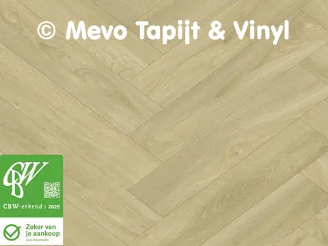 Vinyl met Visgraat Design, Lengte 8.65 mtr, breedte 4 mtr