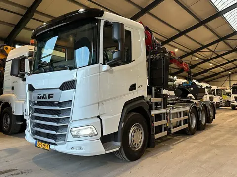 DAF XF480 8x4 TRIPLE Palfinger Z kraan/Afstandsbediening/HAAKARM!! ZERO EMISSIE 2040!!! DK1321
