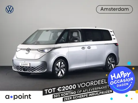 Volkswagen ID. Buzz Pro 79 kWh LWB 7p. 286 pk | SoH 98,74% | Warmtepomp | Navigatie | Panoramadak | 