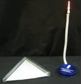 Hezelburcht notitiehouder,NIEUW,20 cm hoog,blauw-zilver