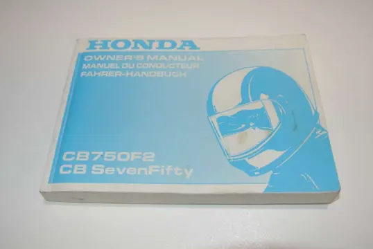 INSTRUCTIEBOEKJE Honda CB 750 F 1979 - 1982