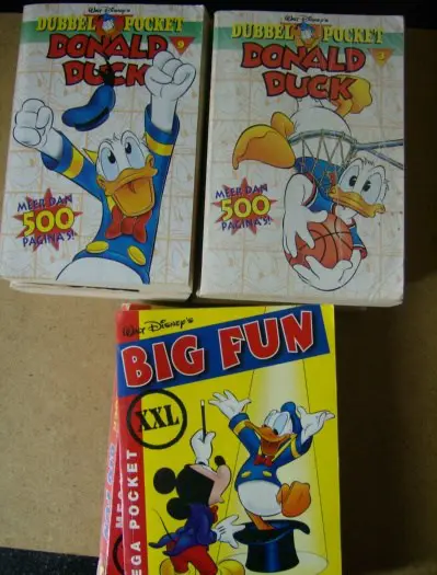 Donald dubbel en big fun pocket adv 1634