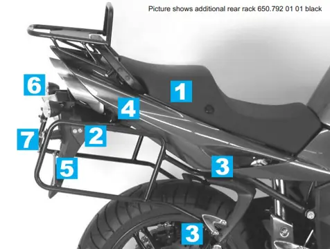 KOFFERBEUGELSET Triumph Sprint ST 1050 2005 - 2011