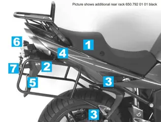 KOFFERBEUGELSET Triumph Sprint ST 1050 2005 - 2011