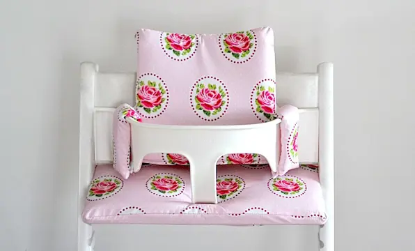 Gecoate stokke tripp trapp kussens 'Pip Pink