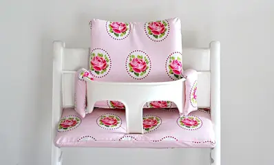 Gecoate stokke tripp trapp kussens 'Pip Pink