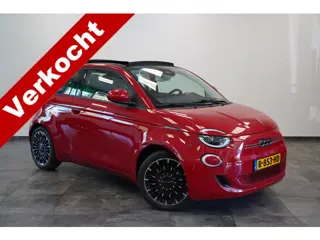 Fiat 500C Icon 42 kWh Cruise/Climate Cabrio ROSSO PASSIONE NAP!