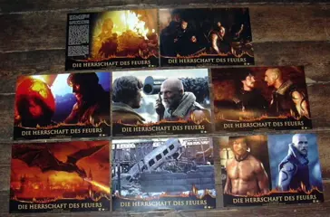 REIGN OF FIRE lobbycard set.