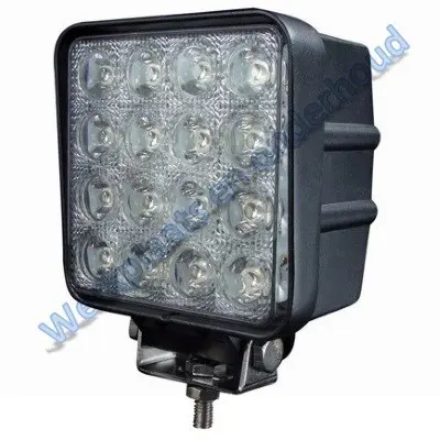 Led werklamp Vierkant 48W 9-32V 3071Lm