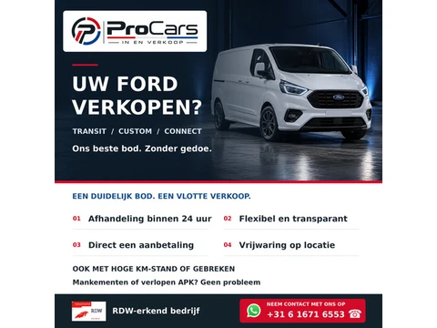 Ford Transit Ford Transit/Connect/Custom verkopen? Snel en eenvoudig!