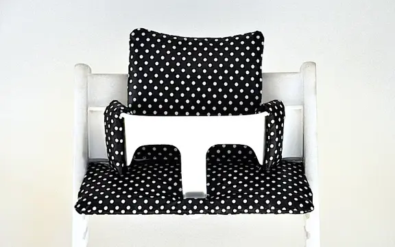 Stokke tripp trapp gecoate stoelverkleiner kussens 'black