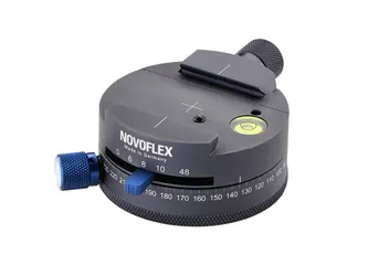 Novoflex Panoramakop met Q-Mount, 360gr markering, 6/8/10/48 stappen
