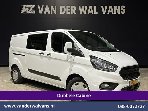 Ford Transit Custom 2.0 TDCI 130pk Automaat L2H1 Dubbele cabine Euro6 Airco | 5-Zits | Camera | Navi
