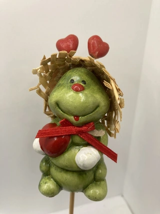 BABY RUPS OP STOKJE MET HARTJES OP HET KOPJE PARTIJ OF LOS