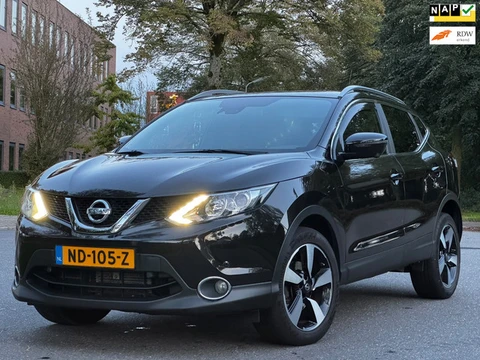 Nissan Qashqai 1.2 N-Vision|AUT|360•|PANO|HALFLEDER|STOELVERW|NAVI|ELEKSTOELEN|