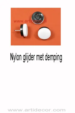 Nylon glijder met demping