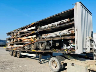 Krone 2015 XL P400 mega hupac curtain sided trailer stack