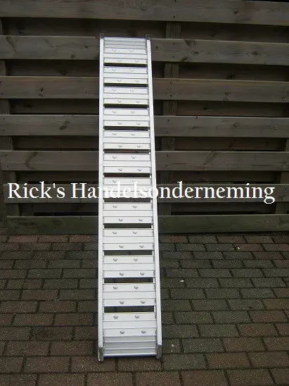 Oprijplaat / rijplank aluminium lengte 180 cm