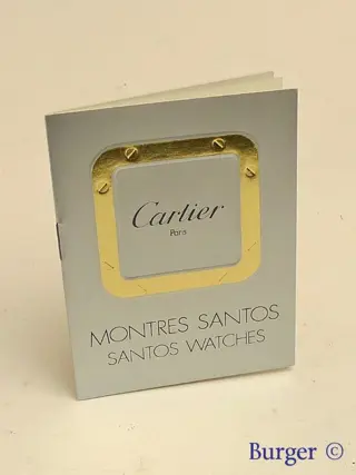 Cartier Santos Watches Instruction Manual Booklet