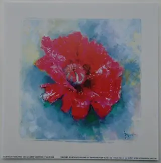 POSTER 18x18 cm BLOEMEN NIEUW