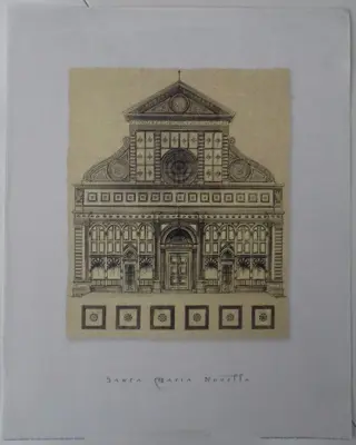 POSTER SANTA MARIA NOVELLA 50 x 40 cm NIEUW