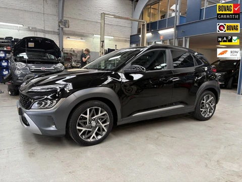 Hyundai Kona 1.6 GDI HEV Premium | Afn trekhaak | Apple carplay/ Android auto| Leder | Stoelverw + K