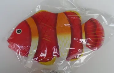 HOUTEN VIS 20 CM Nr. 4 ROOD NIEUW