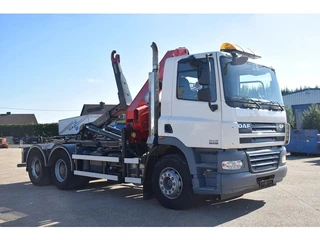 DAF CF 410 +Hooklift Palift 18t. and HMF crane (bj 2009)