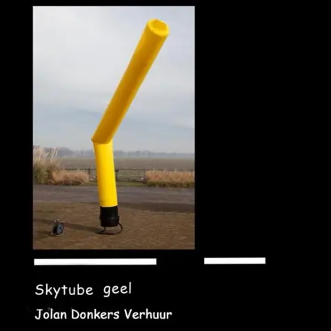 Te huur skytube / skydancer met blower als blikvanger