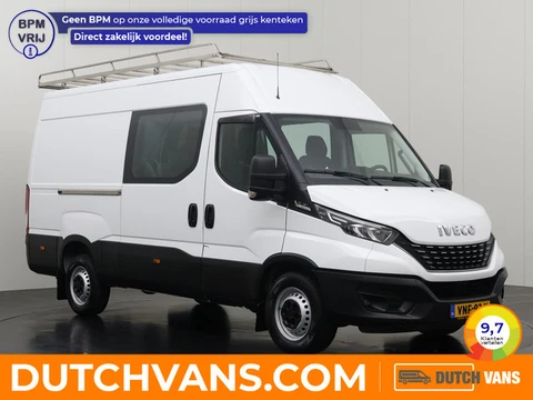 Iveco Daily 35S18 3.0L Automaat Dubbele Cabine L2H2 | 6-Persoons | Imperiaal | Trekhaak | Multimedia