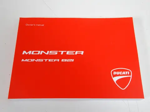 INSTRUCTIEBOEKJE Ducati Monster 821 2014 - 2016