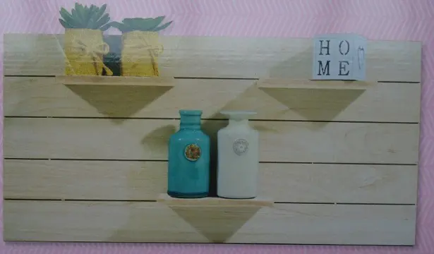 WANDPLANK DECORATIE HOUT 60 cm NIEUW