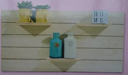 WANDPLANK DECORATIE HOUT 60 cm NIEUW