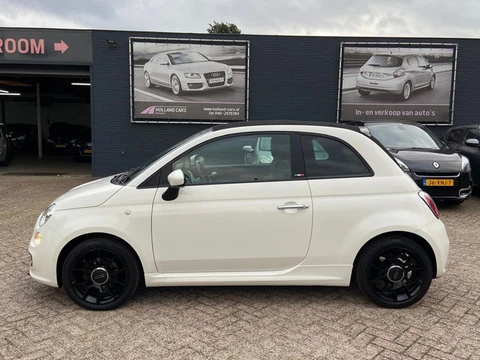 Fiat 500 C 0.9 TwinAir Turbo 500S Cabrio - 95.272 Kilometer n.a.p - Airco ecc - Cruise - Leer - Blue