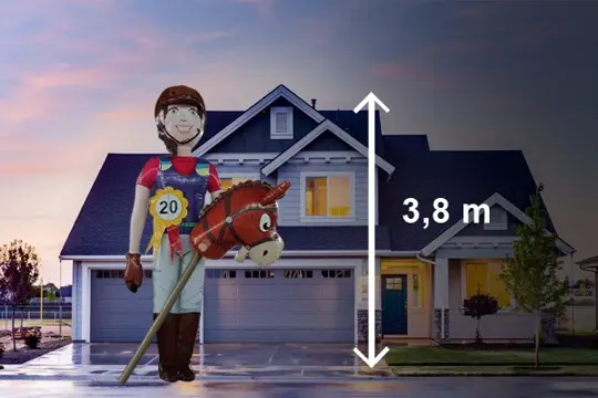 Sarah pop Paardrijdster, Amazone huren, landelijke bezorging