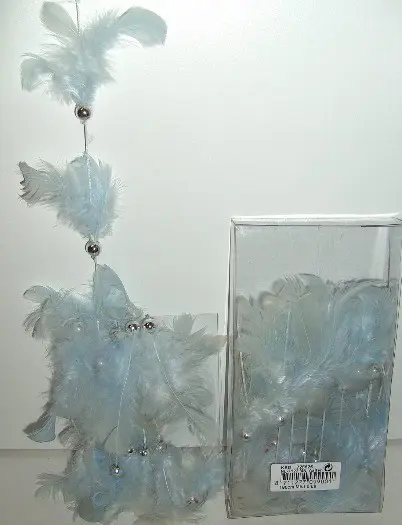 GUIRLANDE SLINGER VEREN EN KRALEN 2 stuks Nieuw