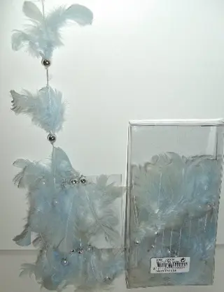 GUIRLANDE SLINGER VEREN EN KRALEN 2 stuks Nieuw