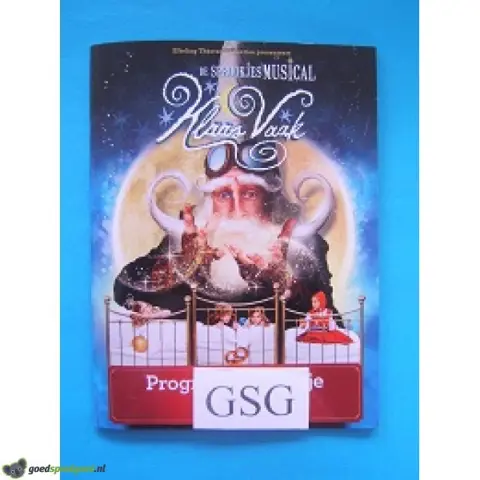 Programma boekje de sprookjesmusical Klaas Vaak nr. 50405-01