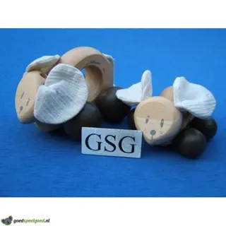 Twee houten muizen nr. 9167-02