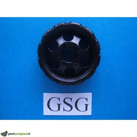 Wiel 25 mm zwart nr. 16047