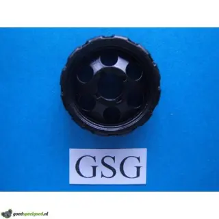 Wiel 25 mm zwart nr. 16047