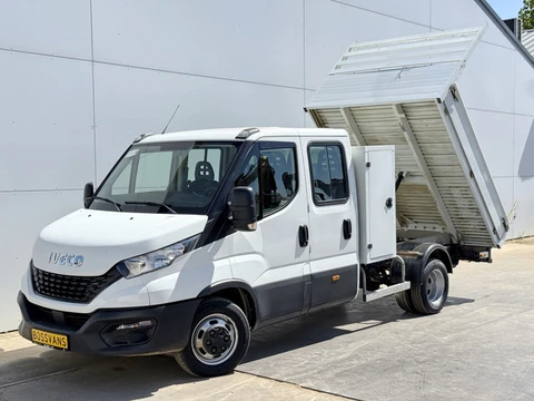 Iveco Daily 35C14 2.3 Kipper Dubbele Cabine Dubbellucht 3,5t Trekhaak 6 Stoelen Airco Cruise Control