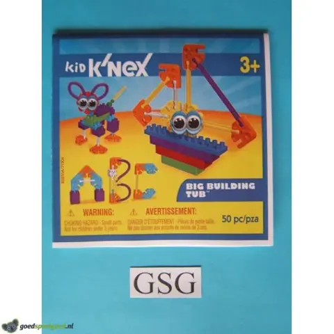 Kid knex big building tub bouwvoorbeeld nr. 85255-302