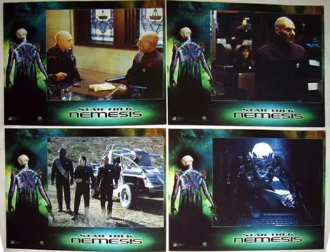 STAR TREK NEMESIS lobbycard set.