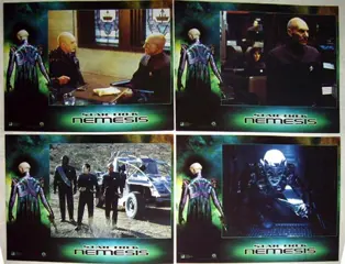 STAR TREK NEMESIS lobbycard set.