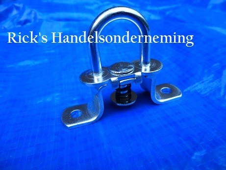 Zeiloog / draaioog rond met veer 27 mm
