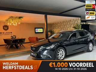 Mazda 6 Sportbreak 2.0 SkyActiv-G 165 Skylease+ Garantie|Keyless|StoelVW|Navi|Cruise|PDC|LED|17" Vel