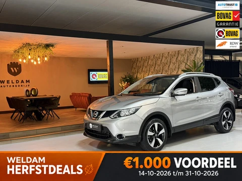 Nissan Qashqai 1.2 Connect Edition Garantie |Keyless|Pano|360 Camera|Trekhaak|NAP|Allseason|Rijklaar