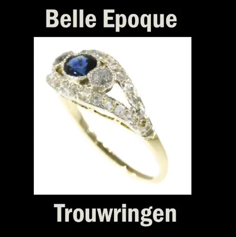Antieke Belle Epoque trouwringen