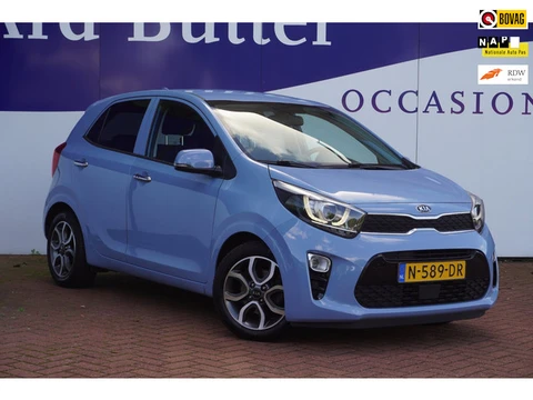 Kia Picanto 1.0 DPi DynamicPlusLine+Ecc+Led+Breed-Navigatie+camera+cruise+Leder-Multie-stuur = SUPER